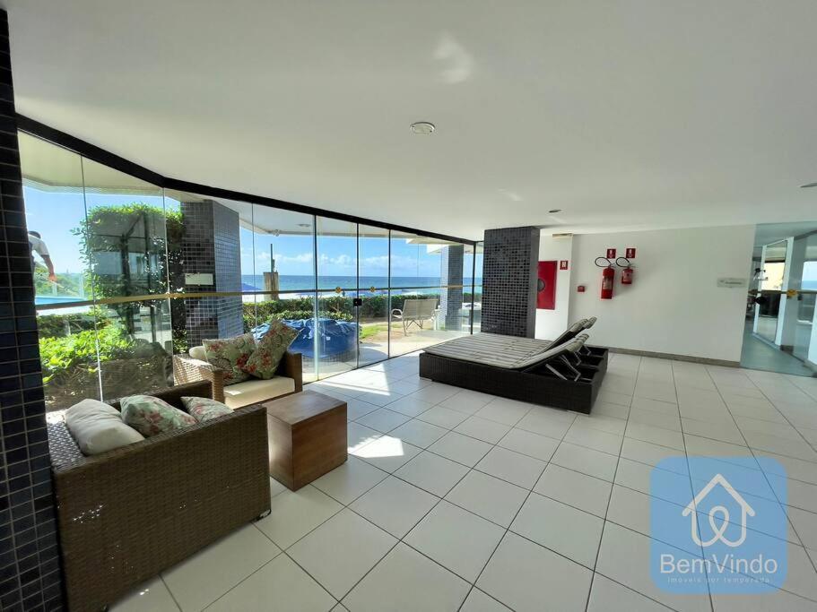 Apartamento Completo Com Vista Mar E Pe Na Areia ซัลวาดอร์ ภายนอก รูปภาพ